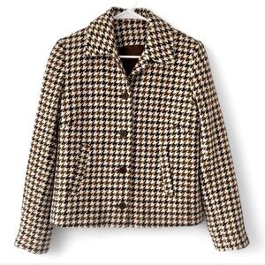 Brown Houndstooth Jacket